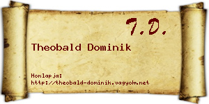 Theobald Dominik névjegykártya